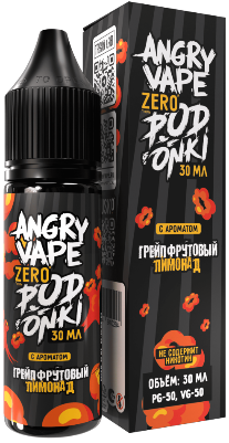 Angry Vape x PODONKI - Грейпфрут Лимонад 30 мл 0 мг