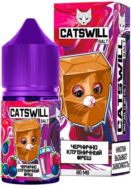 Catswill - Чернично Клубничный Фреш 30 мл 20 мг