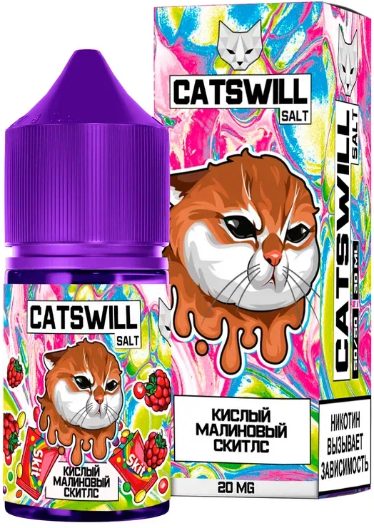 Catswill - Кислинка Малиновый Скитлс 30 мл 20 мг