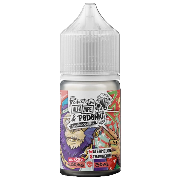 ALFA VAPE x PODONKI - Арбуз Клубника 30 мл 20 мг (STRONG)