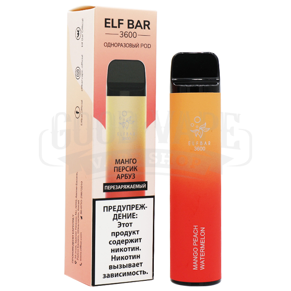 ELF BAR - (3600) Манго Персик Арбуз