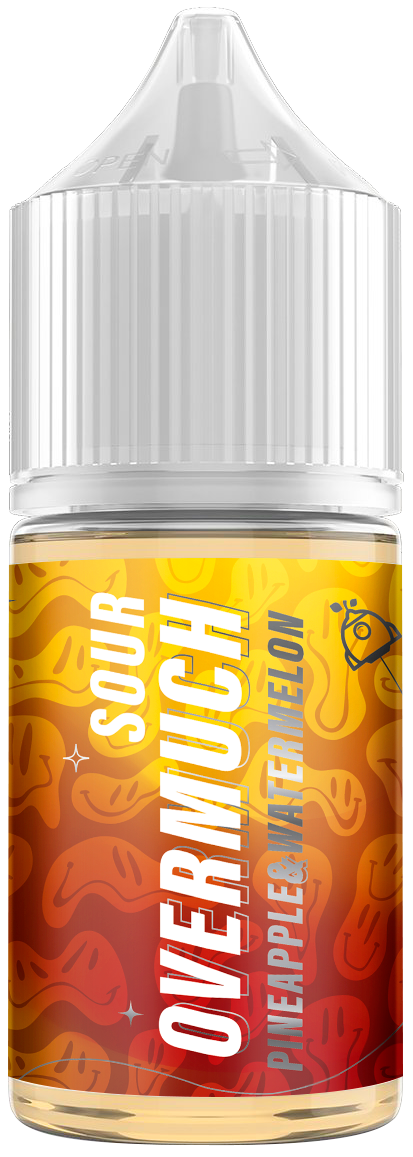 Overmuch Sour - Арбуз Ананас 30 мл 20 мг (STRONG)