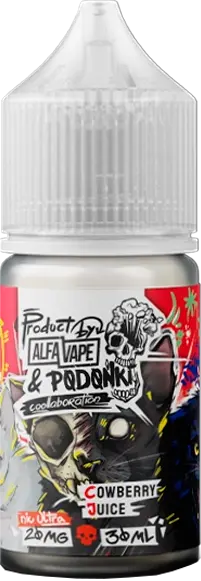 ALFA VAPE x PODONKI - Морс Брусника 30 мл 20 мг (STRONG)