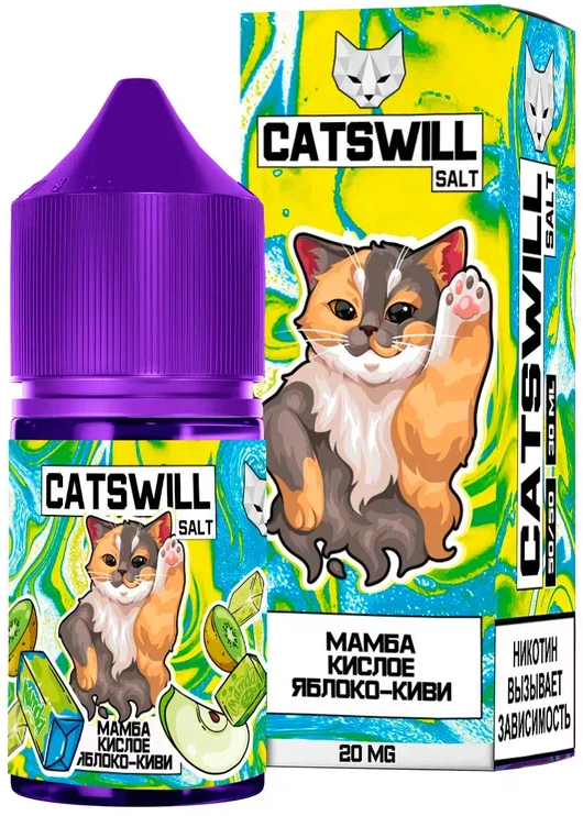 Catswill - Мамба Кислое Яблоко Киви 30 мл 20 мг