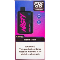 NASTY FIX GO - (3000) Роза Молоко