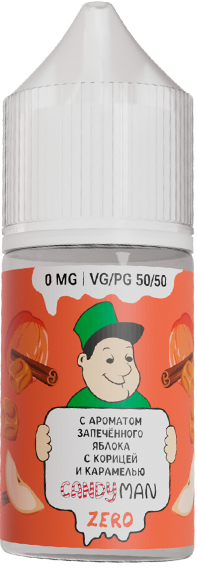CandyMan Zero - Яблоко Корица Карамель 27 мл 0 мг