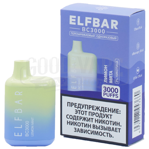 ELF BAR BC - (3000) Лимон Мята