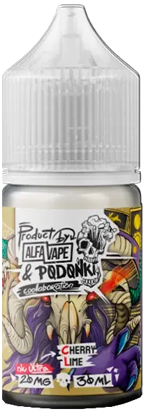 ALFA VAPE x PODONKI - Вишня Лайм 30 мл 20 мг (STRONG)