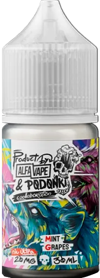 ALFA VAPE x PODONKI - Мята Виноград 30 мл 20 мг (STRONG)