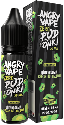 Angry Vape x PODONKI - Апельсин Лимон Смузи Лёд 30 мл 0 мг