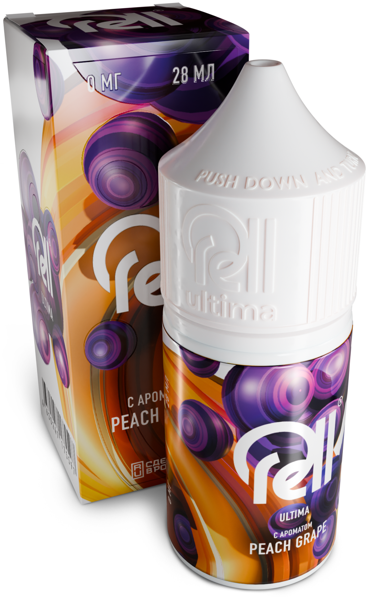 RELL ULTIMA - Персик Виноград 28 мл 0 мг